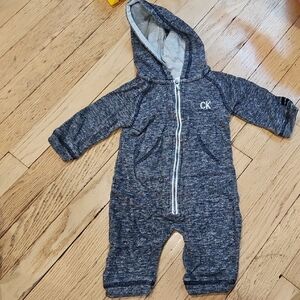 Calvin Klein Hooded Kids Onesie